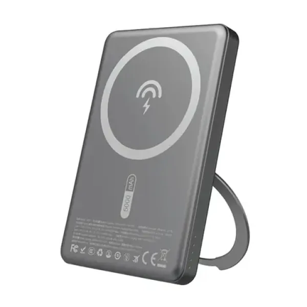 Dudao K28S 5000mAh šedá / Powerbanka / USB-C / MagSafe / Stojánek / 20W (188206)