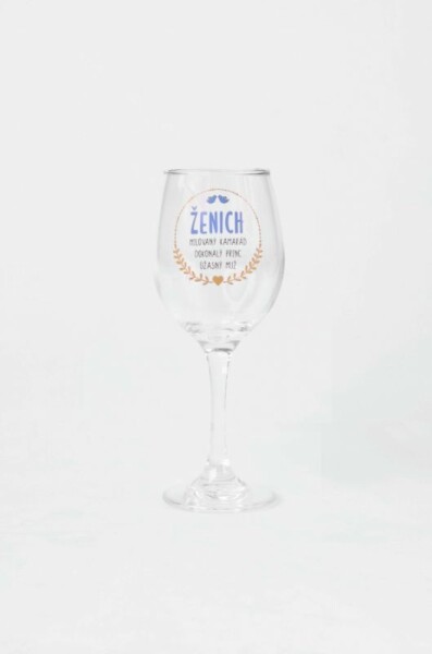 Ptakoviny.cz Sklenička na víno Ženich