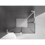 MEXEN/S - Velar L Duo sprchový kout, posuvné dveře 100 x 90, grafit, bílá 871-100-090-02-43-20