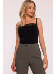 S418 Kalhoty s laclem - khaki barva EU L