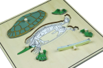 Moyo Montessori Moyo Montessori Puzzle s kostrou - želva