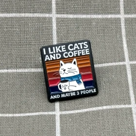 Pinarna.cz Kočka s kávou - I like cats and coffee and maybe 3 people / Mám rád(a) kočky a kávu a asi tak tři lidi