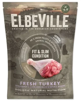 ELBEVILLE Senior Fresh Turkey Fit Slim 100 g / Vzorek granulí pro psy / senior / bez obilovin a lepku (94-12740)
