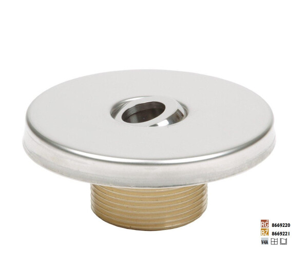 Vagnerpool Hugo Lahme výtlačná tryska s jedním otvorem, závit 11/2“ ex., pro fóliové, prefabrikované a betonové bazény