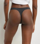 Dámská tanga DIM INVISIBLE SEXY THONG - DIM - černá M