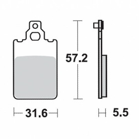 Brzdové destičky Sbs 109 HF (Oem *Ap8213145*)