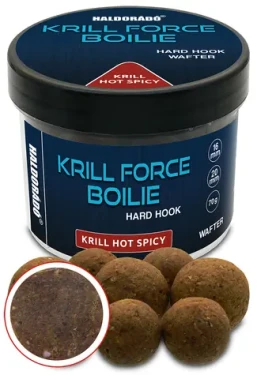 Haldorádó Wafters Krill Force Hard Hook Boilies 16/20mm Krill Hot Spicy (HD32486)