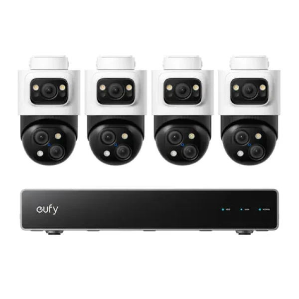 Anker eufy Bezpečnostní NVR PoE systém / sada NVR jednotka+4ks venkovní kamera Anker eufy S4 Max 4K (E8E00322)