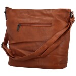 Módní dámská koženková crossbody kabelka Blandina, hnědá