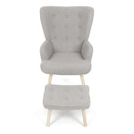 Relaxační křeslo, šedá, látka bouclé, AK-319 GREY2
