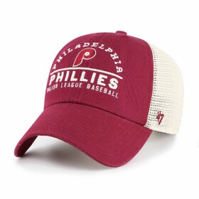 47 Brand Pánská kšiltovka Philadelphia Phillies MLB Windham Clean Up Trucker - Vínová