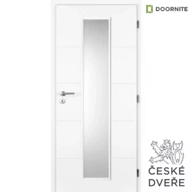Interiérové dveře Quatro Linea Sklo Bílé 80P