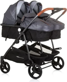 CHIPOLINO Kočárek pro dvojčata/nestejně staré děti - kombinovaný Duo Smart / děti s hmotností do 15 kg (159579)