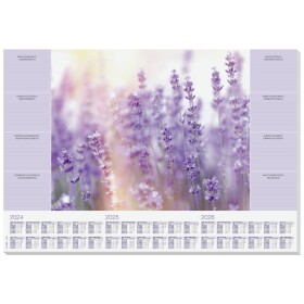 Sigel HO308 psací podložka Fragrant Lavender (voňavá levandule) 3letý kalendář fialová (š x v) 59.5 cm x 41 cm