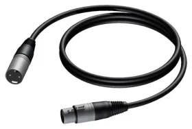 Procab XLR černá / Kabel / XLR (M) - XLR (F) / 5 m (1KPCL118)