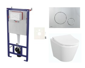 Cenově zvýhodněný závěsný WC set SAT do lehkých stěn / předstěnová montáž + WC VitrA Integra SIKOSSINTRESU71K SIKOSSINTRESU71K