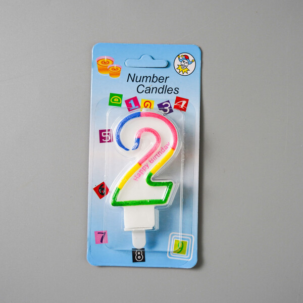 Dortová svíčka duhová č.2