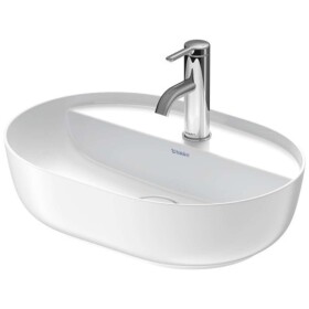 DURAVIT - Luv Umyvadlo na desku, 50x35 cm, bez přepadu, s otvorem pro baterii, bílá/matná bílá 0380502600