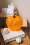 Jedna dekorace Star Trading dýně, 1 ks - STAR TRADING Venkovní LED osvětlení Harvy Pumpkin 28 cm, oranžová barva, plast