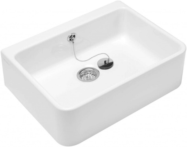 VILLEROY & BOCH - O.novo Keramický dřez na desku, 50x41 cm, alpská bílá 63210001