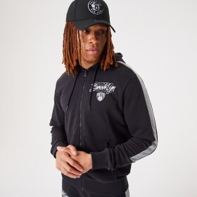 New Era Pánská mikina Brooklyn Nets NBA Script Full-Zip Hoodie Velikost: S