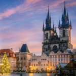Nástěnný kalendář poznámkový 2027 Notique Praha, 20 x 20 cm