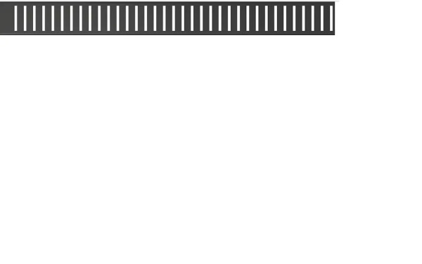 Alcadrain 1 - Alcadrain Rošt pro liniový podlahový žlab, černá-mat PURE-850BLACK PURE-850BLACK