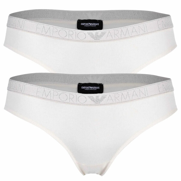 Dámské kalhotky 2PACK 163334 3F223 09210 ecru Emporio Armani