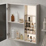 REA - Sada koupelnového nábytku s umyvadlem Sora DE07-60 Beige 60CM REA-M0607