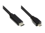 Good Connections USB-C - Micro USB černá / Kabel / USB 2.0 / 3 m (GC-M0124)