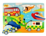 Bigjigs Toys Vkládací puzzle záchranáři