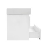 Koupelnová skříňka s keramickým umyvadlem SAT B-Way 59x50x45 cm bílý lesk BWAY260WU2BI BWAY260WU2BI