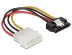 Delock SATA 15pin - Molex 4pin / Napájecí kabel / 0,15 m (60120)
