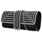 Módní dámské psaníčko Michelle Moon Asiri, černé