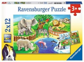 Ravensburger Zvířata v zoo 2 x 12 dílků