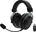 Genesis Toron 706 černá / Herní sluchátka s mikrofonem / Bluetooth / USB-C / Otočné ovládání / 1500 mAh (NSG-2340)