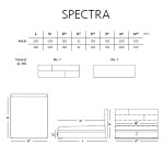 Materasso Čalouněná postel SPECTRA boxspring ROZMĚR: 2x (80x200) cm - boxspring,šedá