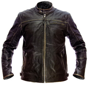 Pánská Kožená Bunda Classic Brown Imperé Brixton Černá Velikost: 7XL