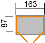 WEKA Dřevěný zahradní domek 357 (185 x 105 x 216 cm)