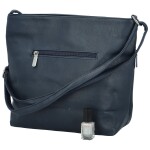 Stylová dámská koženková crossbody kabelka Olbba, tmavě modrá