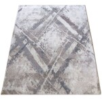 DumDekorace Béžový koberec s moderním abstraktním vzorem Šířka: 160 cm | Délka: 220 cm