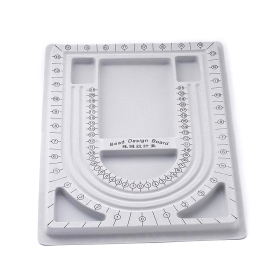 Plastová vzorovací podložka na výrobu šperků - šedá - 33 x 24 x 1,3 cm - 1 ks