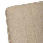 Židle jídelní, béžová látka, šedé kovové nohy