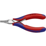 Knipex 26 26 200 T Půlkulaté kleště s břity VDE s připevňovacím okem 200mm / úzké ploché kleště /40° / délka čelistí:73m (26 26 200 T)