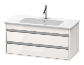 DURAVIT - Ketho Umyvadlová skříňka 48x100x48 cm, 2 zásuvky, lesklá bílá KT643002222