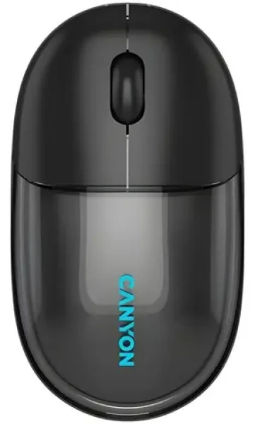 Canyon OnClick 24 černá / Bezdrátová optická myš / BT 5.1 + 2,4 GHz / 1200 dpi / 4 tlačítka / 500 mAh (CNS-CMSW24B)