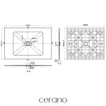 CERANO - Sprchová vanička obdélníková FlexiCut - SMC/minerální kompozit - upravitelná - bílá matná - 150x100x3 CER-666106