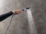 SAPHO - Ruční masážní sprcha, 3 režimy sprchování, silikon trysky, průměr 120, ABS/zlato mat SK879GB
