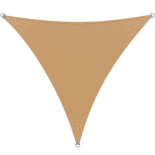 Malatec Stínící plachta trojúhelník 5x5x5m 200g/m písková