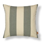 Ferm Living Venkovní povlak na polštář Strand Dark Lichen/Parchment 50 x 50 cm, zelená barva, textil